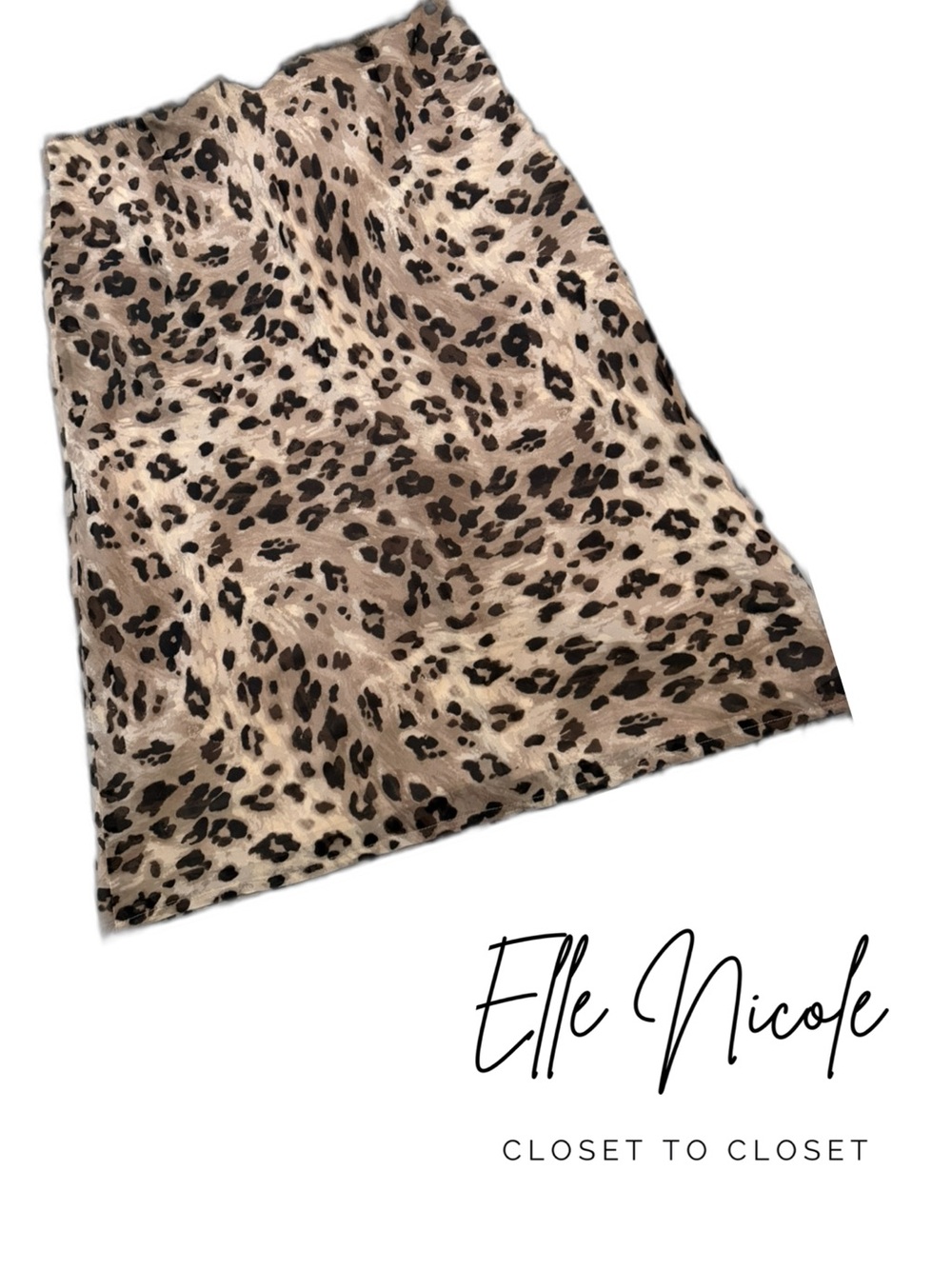 Leopard Print Midi Skirt